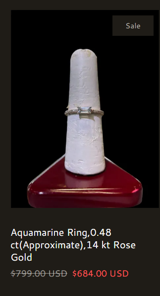 Aquamarine Ring