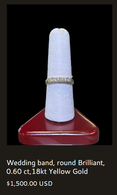 Wedding Band, Round Brilliant