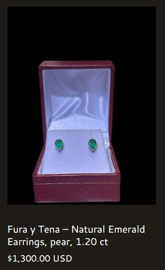 Fura y Tena – Natural Emerald Earrings