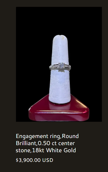 Engagement Ring, Round Brilliant