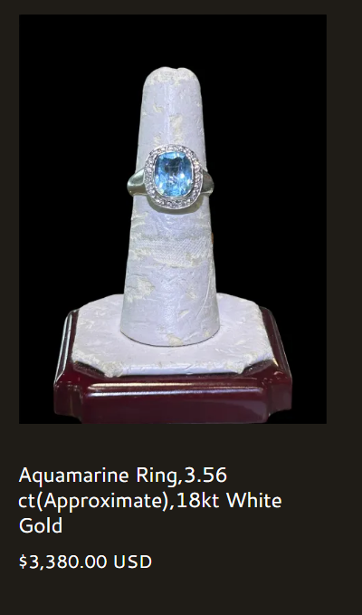 Aquamarine Ring