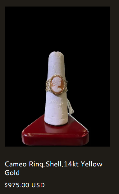 Cameo Ring, Shell